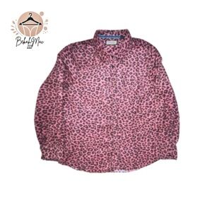 Legacy Falls Leopard Print Button-Up Shirt - Women’s XL
